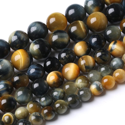 36PCS 10MM AAA Dreamlike Tiger Eye Stone Beads Natural Gemstone Bead Crystal Healing Energy Jewelry Making DIY 15 inches