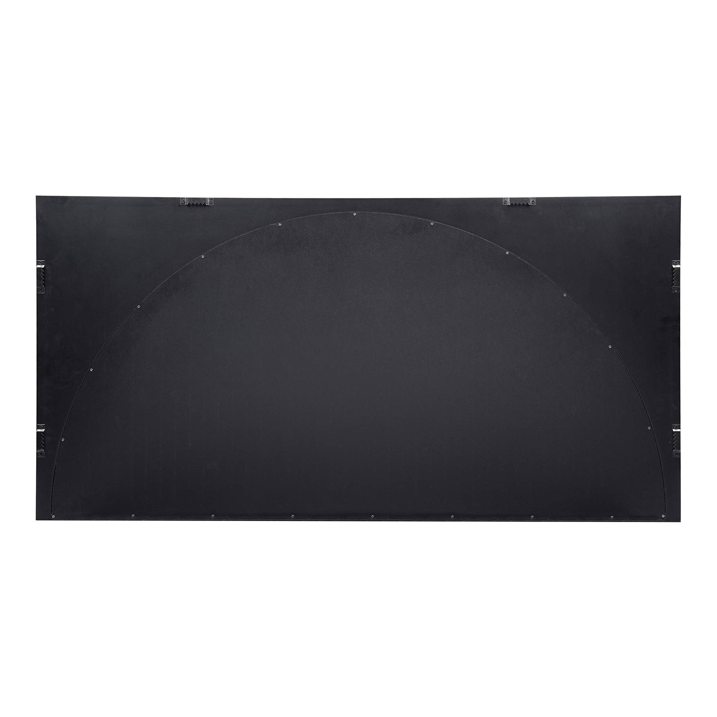 Kate and Laurel Andover Casual Framed Arch Mirror with Beveled Edge, Black, 42x21.5, Modern Farmhouse Home Decor for Entryway, Living Room, Or Bedroom