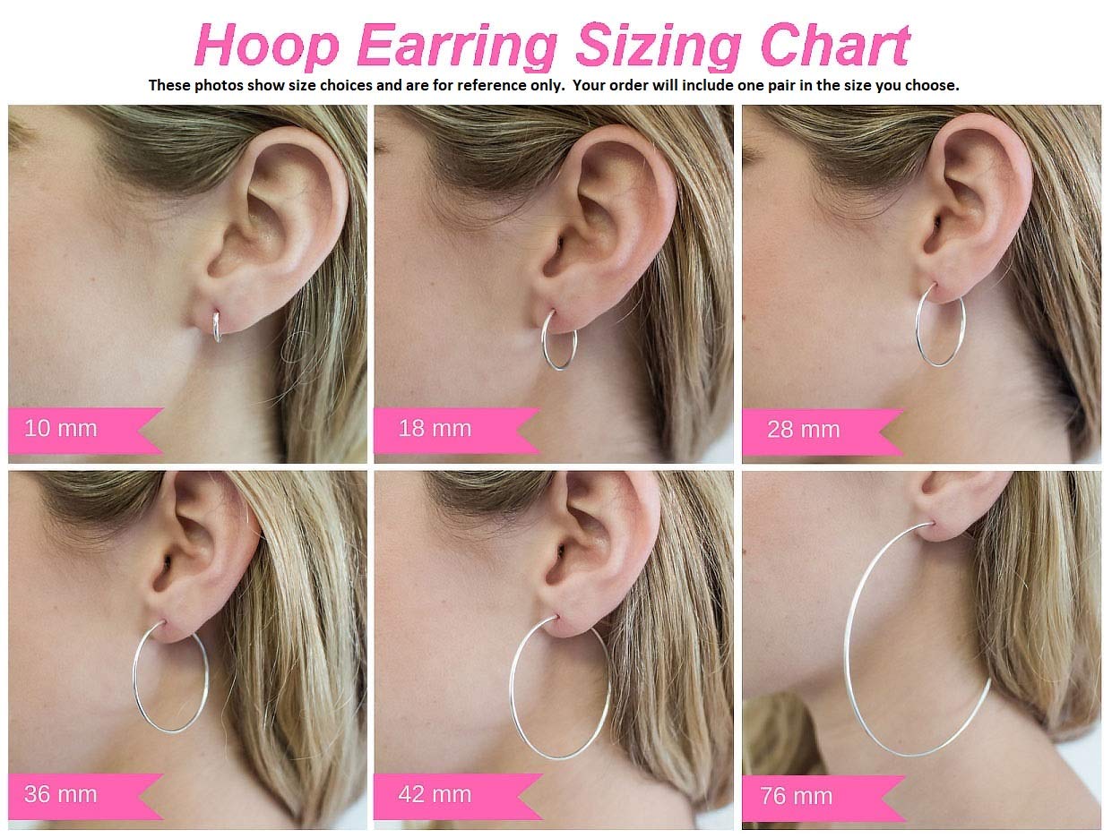 LooptyHoops 14K Yellow Gold Huggie Hoop Earrings, 0.5 Inch (13mm) Small Hoops, 5mm Wide Lightweight Everyday Earrings for Women & Men