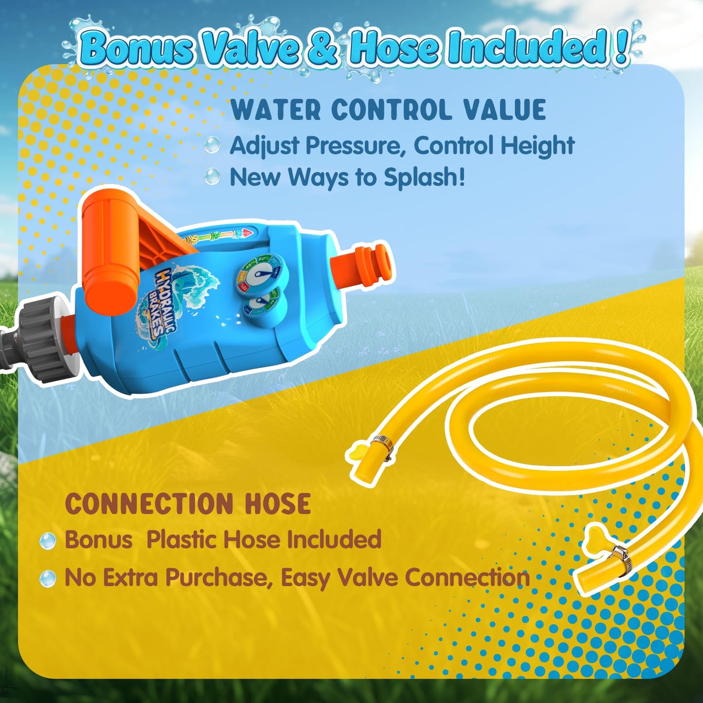 Helicopter Water Sprinkler for Kids Outdoor Play 4-12, Summer Outside Backyard Spinning Splashing Fun Sprinklers Toys-Sprays Up to 4-6ft High, Helicopter Launcher Outdoor Water Fun Toys for Kids