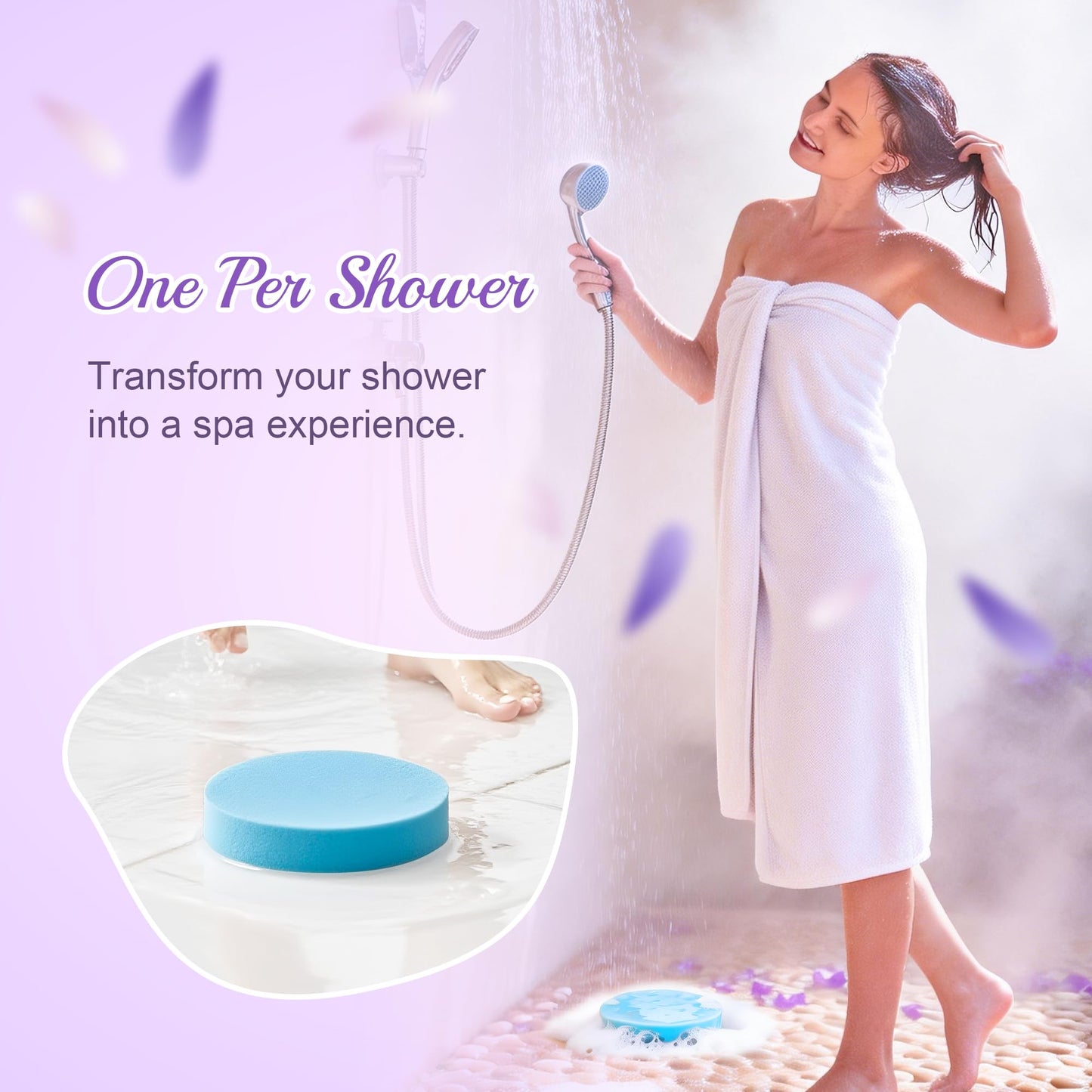 12pcs Aromatherapy Shower Steamers - Relaxation Birthday Christmas Set for Women and Men, Shower Bombs Tablets for Stress Relief and Self Care, Luxury Home Spa