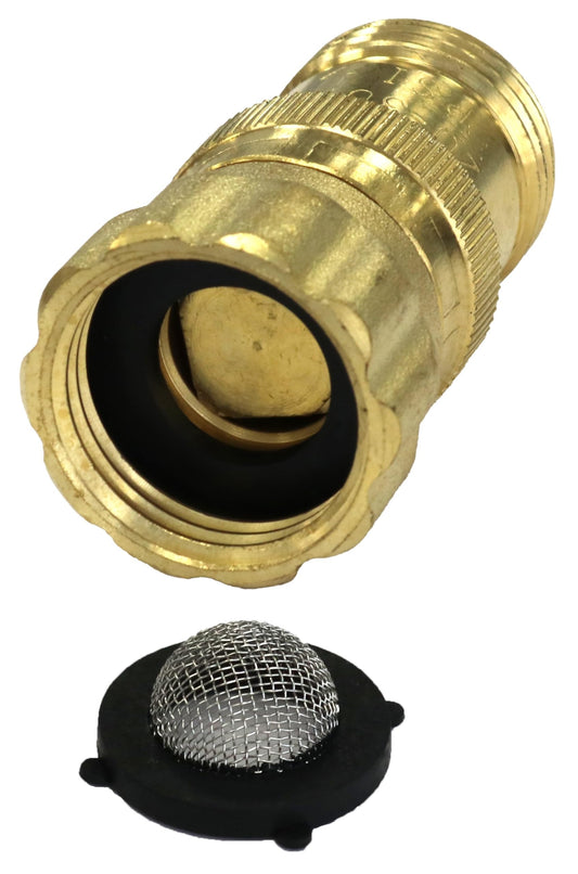 Vibrant Yard Co. LLC Heavy Duty Brass Pressure Regulator 25 PSI for Drip Irrigation System and Soaker Hose with 3/4" Thread Connection