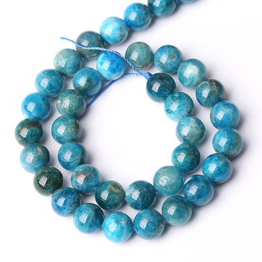4MM 88PCS Natural Stone Blue Apatite A Grade Loose Beads for Jewelry Making DIY Bracelet