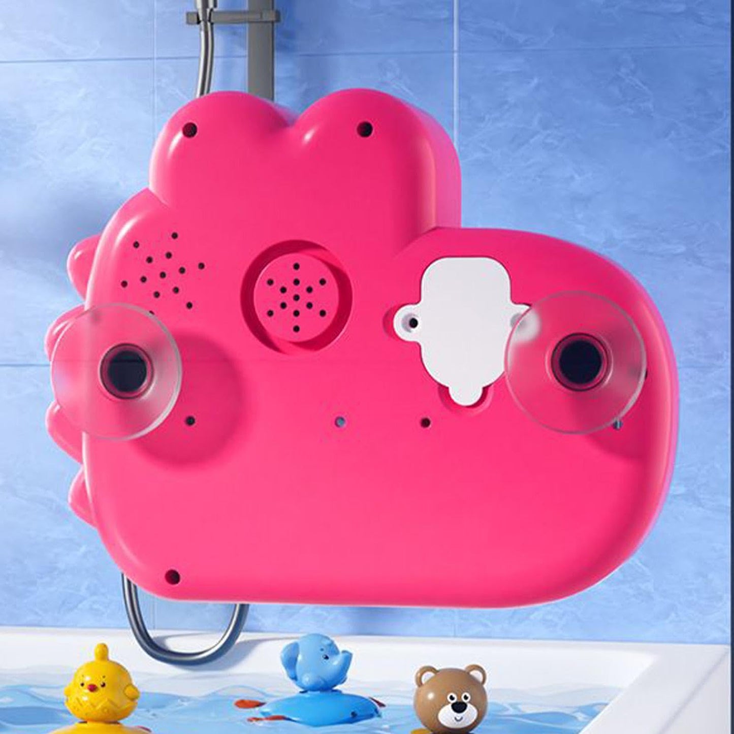 Bubble Bath Machine - bathtimes Cute Frogs Crocodiles Toys, Automatic Bath Bubble Maker, Interactive Water Play Solution, impacts Resistant ABS Body | Bathtub Toy for Boys & Girls Bathroom Fun