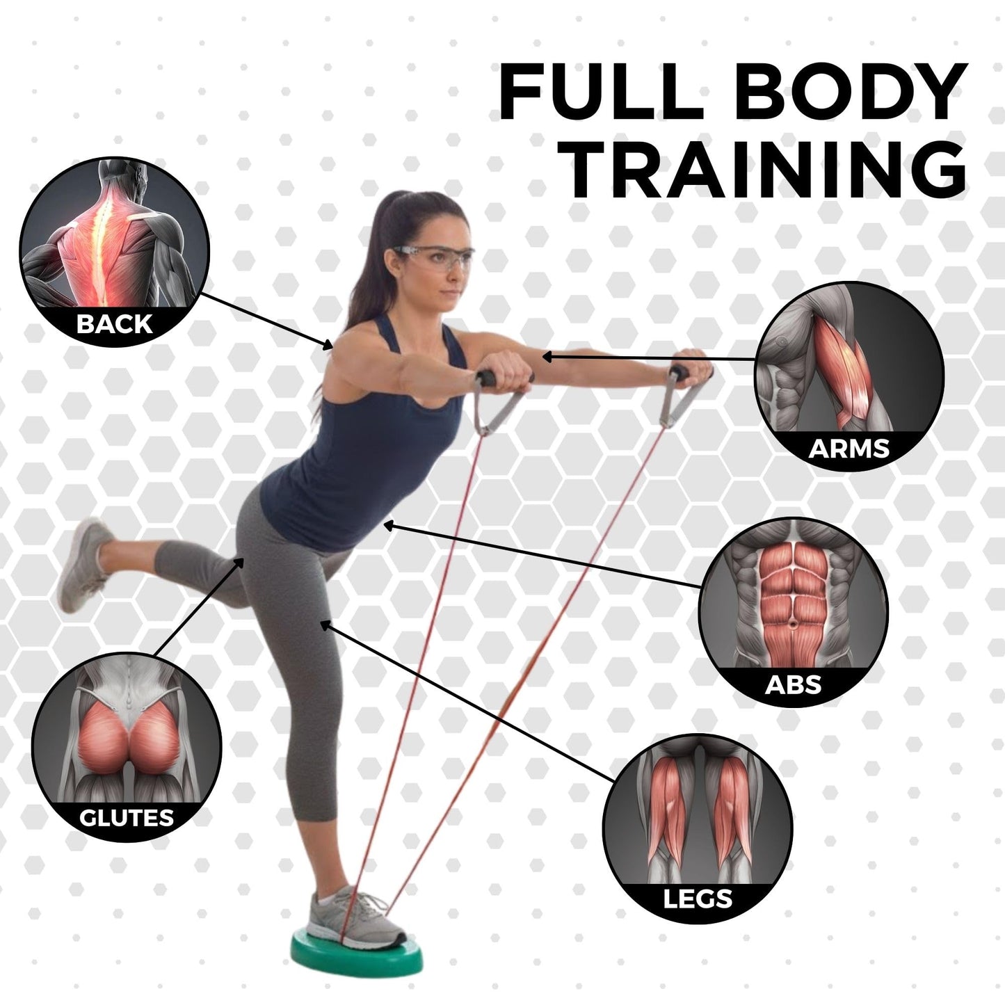 THERABAND Latex Resistance Tubing, Green, Heavy, Level 3, 25 ft Roll, Professional Grade for Upper and Lower Body Workouts, Cut-to-Length, Color-Coded Resistance Levels