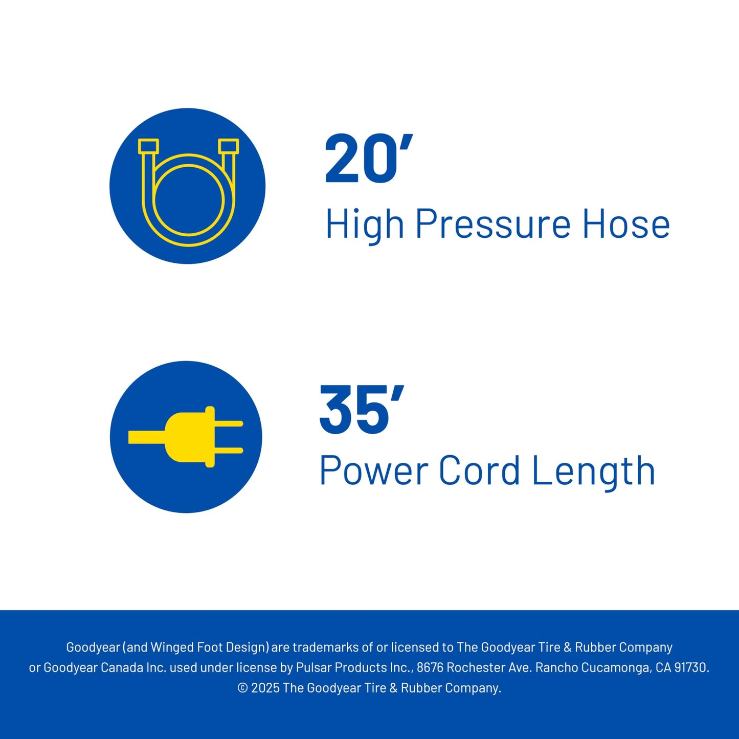 Goodyear 2200 PSI Vertical Electric Pressure Washer - 1.6 GPM