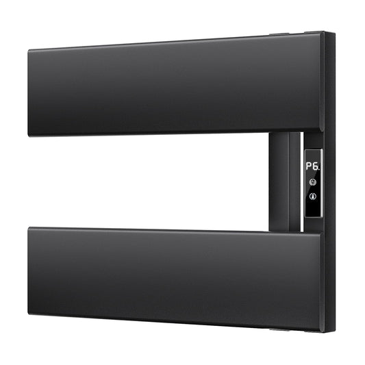 EIKANIOS Electric Heated Towel Warmer Rack - Wall-Mounted with Timer & Temperature Control, Plug-in/Hardwired, Fast Heating, Smart Touch Panel