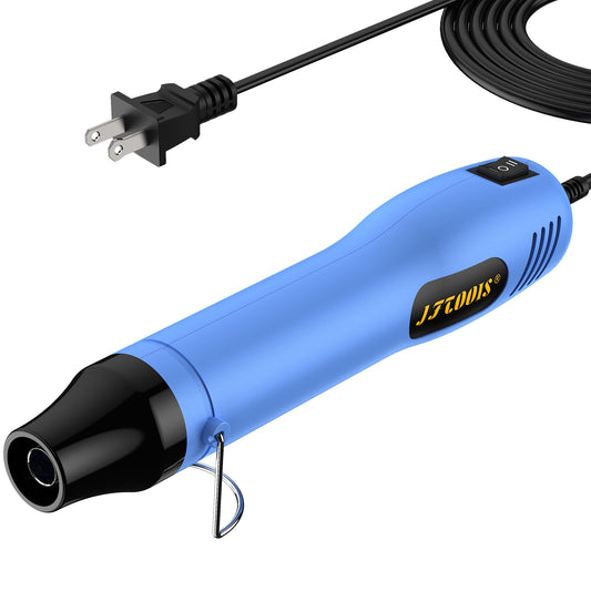 330W Mini Heat Gun, 250℃/350℃ Dual Temp Fast Heat Hot Air Gun with Overload Protection, Reflector Nozzle and Double Insulated 1.5m Cable for Heat Shrink Tubing, Crafts, Embossing