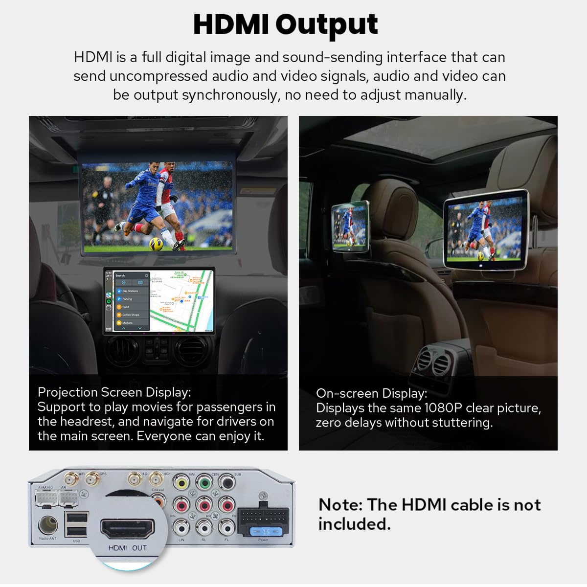 Joying Single Din Touchscreen Radio 15.1 Inch Car Stereo with Apple Carplay & Android Auto, 8GB+128GB Android 13 Head Unit with Mirror Link, AM/FM, Bluetooth, SWC, GPS(JY-UTS15N8)