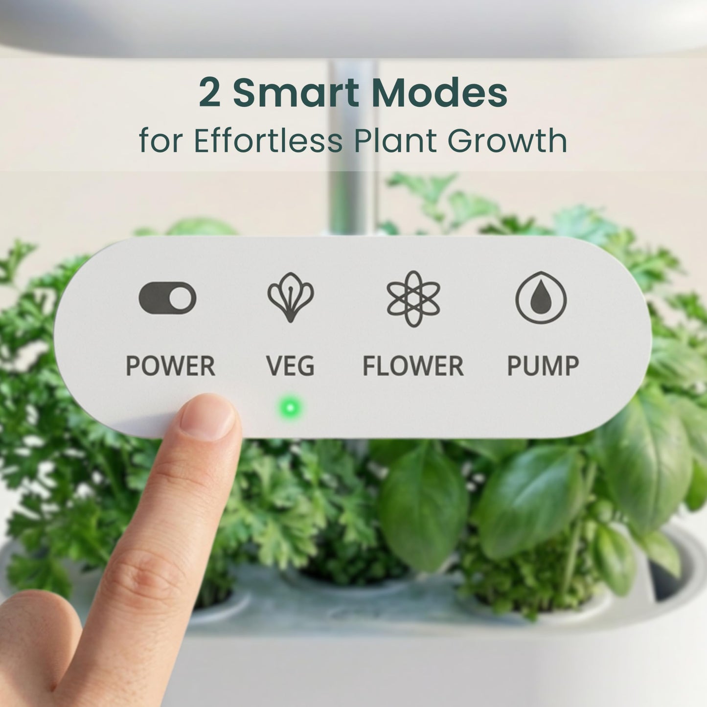 Nouri Hydroponics Growing System, 5 pod Smart Indoor Herb Garden Kit with LED Grow Lights, Hydroponic Herb Garden Indoor for Plant Lovers, Gardeners, Kitchen, Tomato Seeds Included