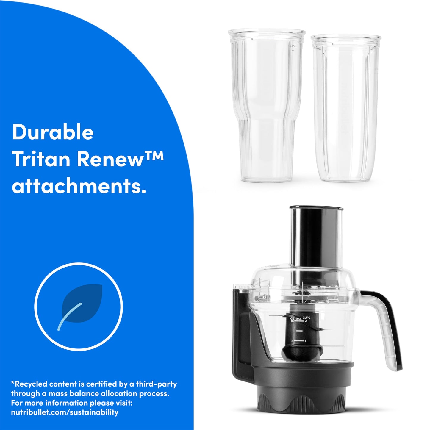 nutribullet Ultra Plus+ 3-1 Compact Kitchen System, 1200W Kitchen System with Blender, Food Processor, and Coffee and Spice Grinder, 32oz and 24oz Blending Cups, 2-Cup Food Processor, Gunmetal Gray