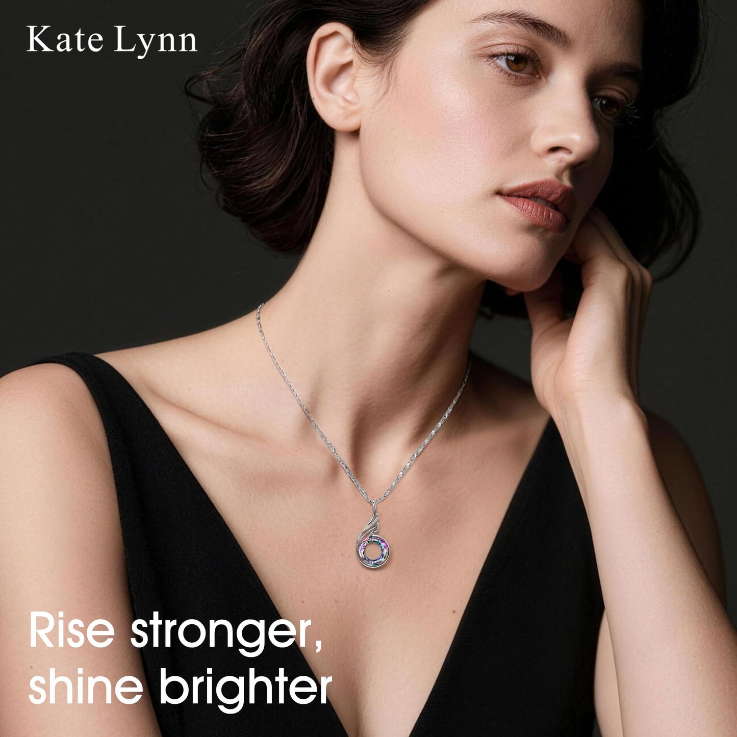 Kate Lynn Phoenix Necklaces Crystal Necklace for Women Jewelry for Wife Birthday Gifts for Women Christmas Mothers Day Gifts for Mom Wife Daughter Unique Gift for Girlfriend Best Friend Lady