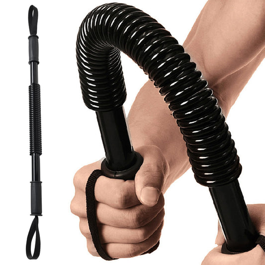 CALCHELE Power Twister Bar - Upper Body Exercise for Chest arm Workout Equipment, Strengthening Your Chest Workout, Shoulders,Biceps, Arms, Forearm Strengthener 20-66 LBS