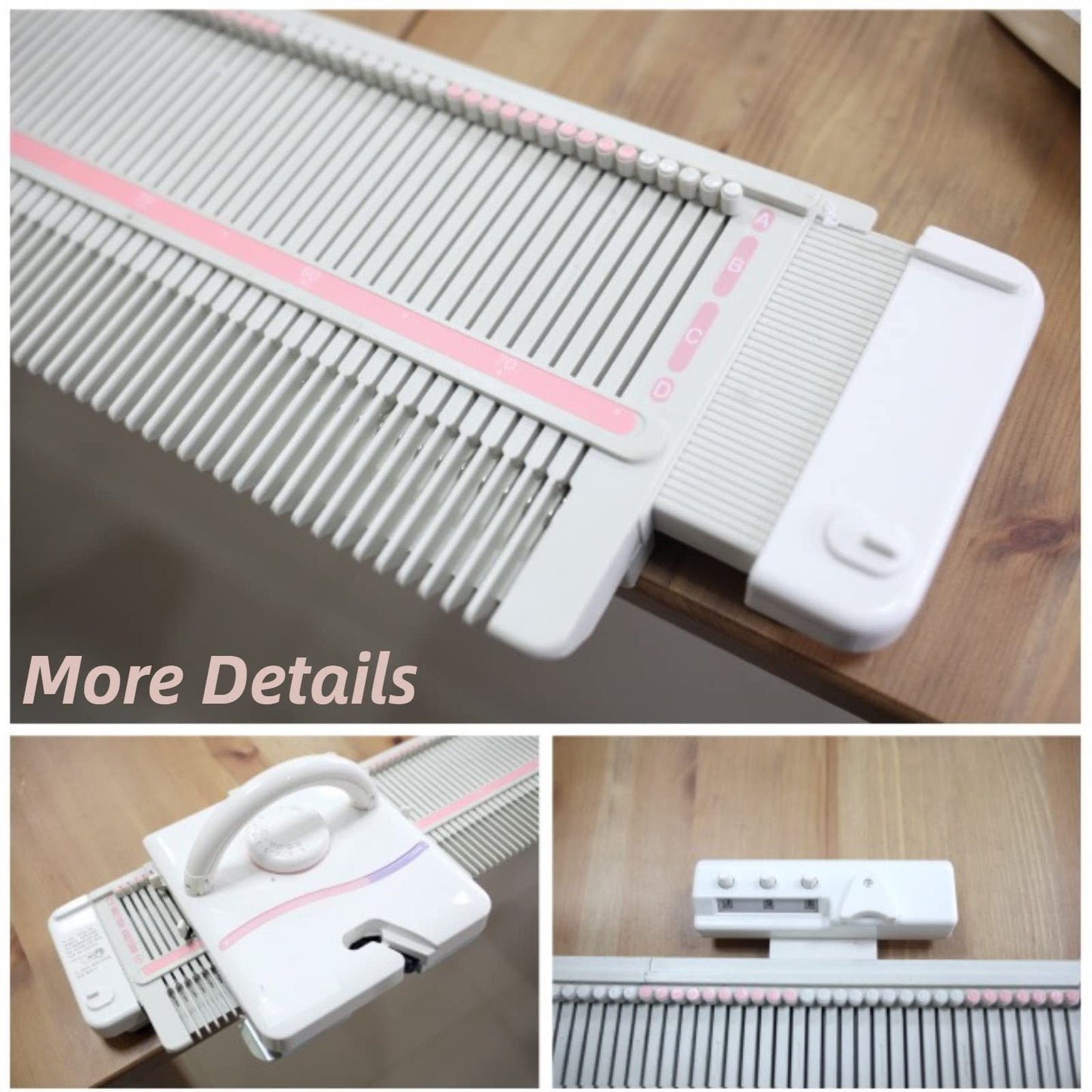 Rosvola Knitting Machines for Adults, 150 Knitting Machine, 150 Needle Knit Fast Flat Knitting Machine Kit and Parts Accessories