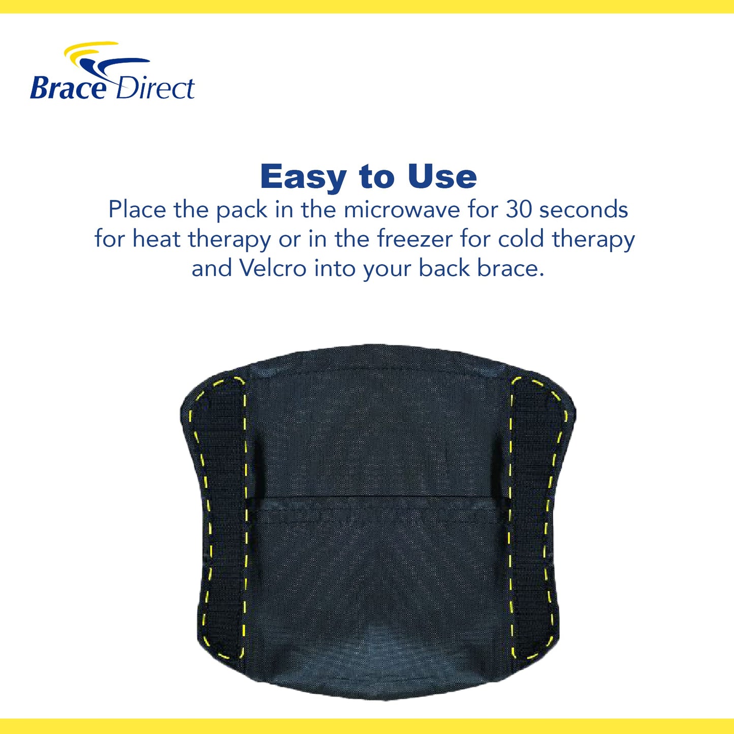 Brace Direct Rigid Posture Corrector TLSO Plus Extension Panel Plus Hot/Cold Pack Insert
