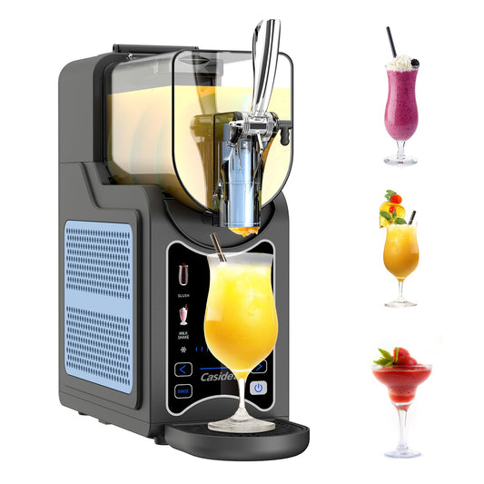 CASIDEA 6 in 1 Slushie Machine for Home, No Ice Needed Slushy Machine 88oz Frozen Drink Maker, Bigger Tank, Auto Clean, Easy to Make Slush, Juice, Frappe, Milk Shake, Cold Drink and Cocktail