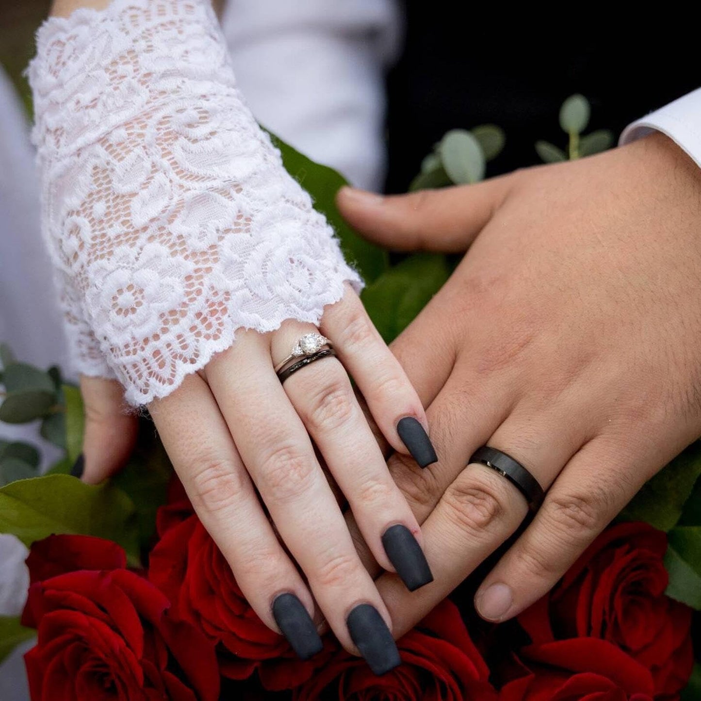 TRUMIUM 2mm Tungsten Rings for Women Men Thin Wedding Bands Engagement Promise Wedding Ring Beveled Edges Plain Domed Size 5