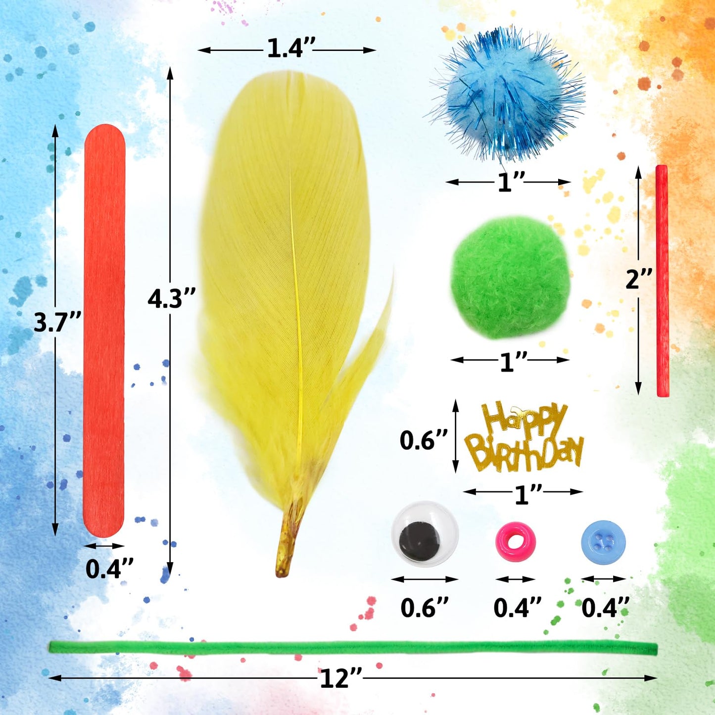 Treasure Cove Arts and Crafts Supplies for Kids Craft Supplies Materials Kit DIY School Craft Kit Toddler Art Set Activity Materials for Preschool Kindergarten Crafting Project Art Activity 1850Pcs