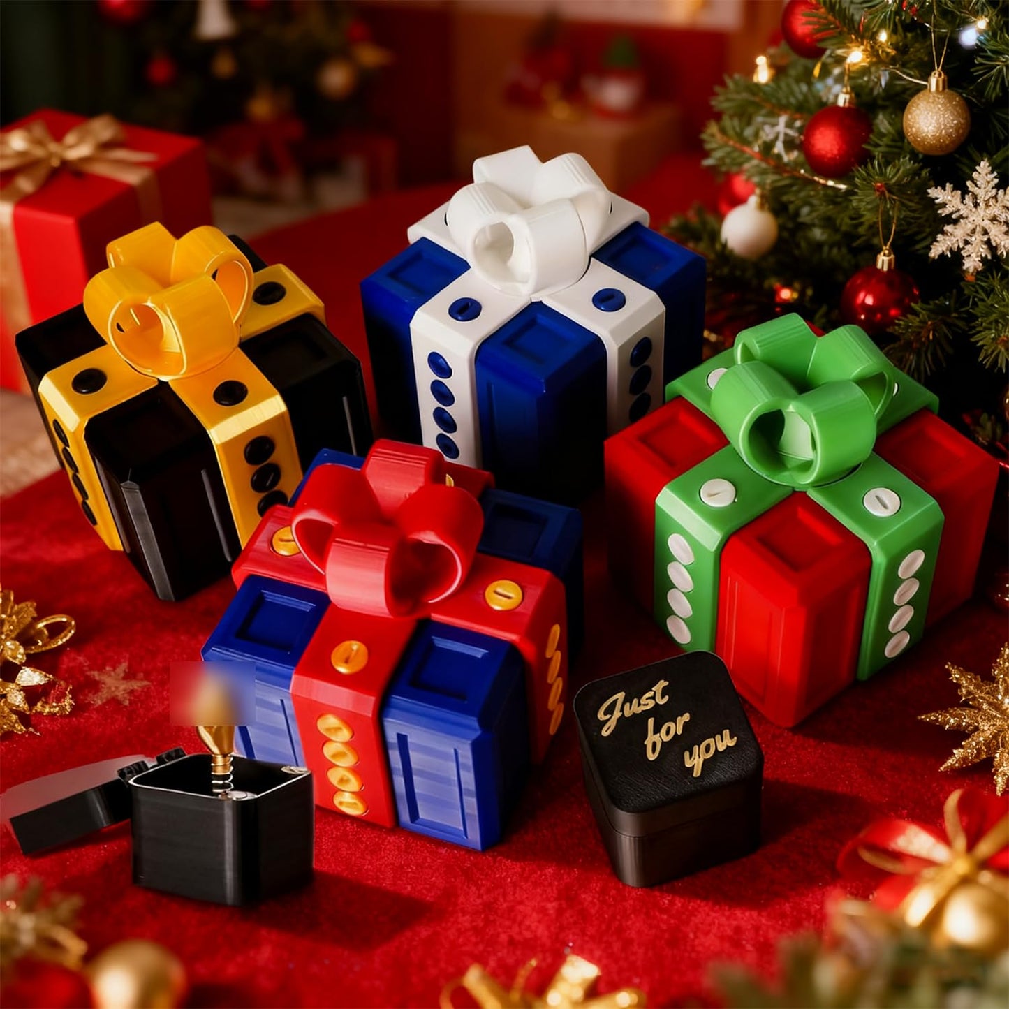 The Prank Box – Hilarious Screw Challenge with Finger Surprise,Annoying Gift Box with Screws,Perfect Gag Gift,Annoying Funny 3D Printed Screw Gifts Boxes Ideal for Christmas,All Occasions (Green)