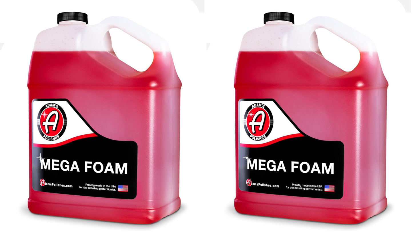 Adam’s Mega Foam Car Wash Soap (Gallon) – pH Neutral, Ultra Concentrated for Foam Cannon, Foaming Spray Gun, or Bucket – Safe for Wax, Sealants & Ceramic Coating – High Suds Car Cleaner (Pack of 2)