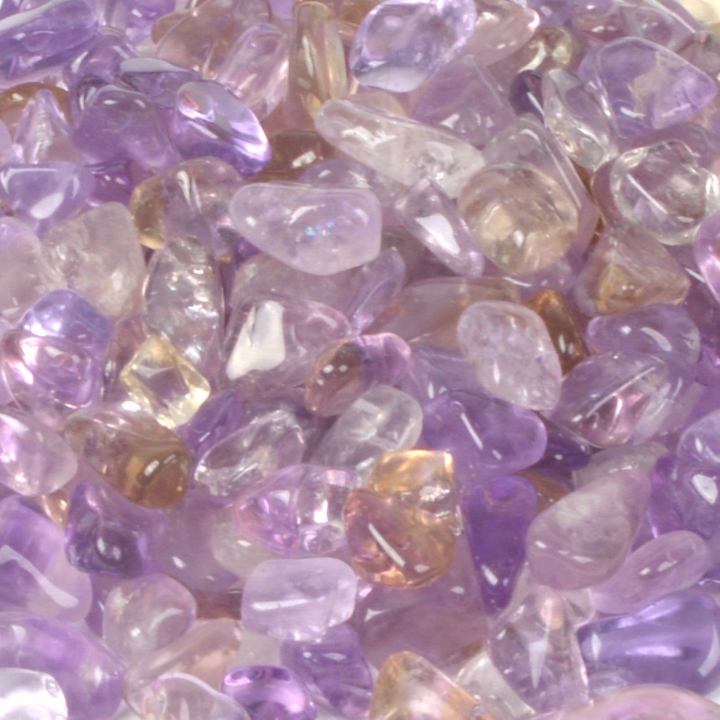 Natural Ametrine Polished Chips Crushed Tumbled Stone Crystal Healing Embellishments 100 grams