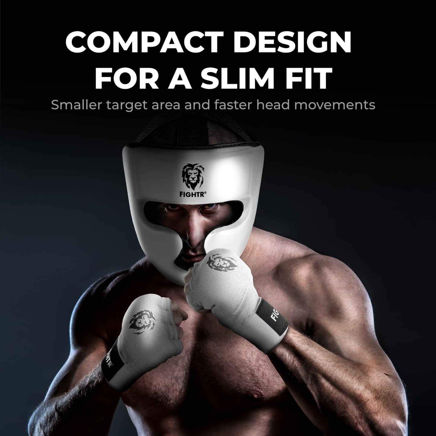 FIGHTR MMA Boxing Headgear with Best fit | Boxing Helmet Guard for Sparring | Adjustable Size for MMA, Muay Thai, Kickboxing & Martial Arts