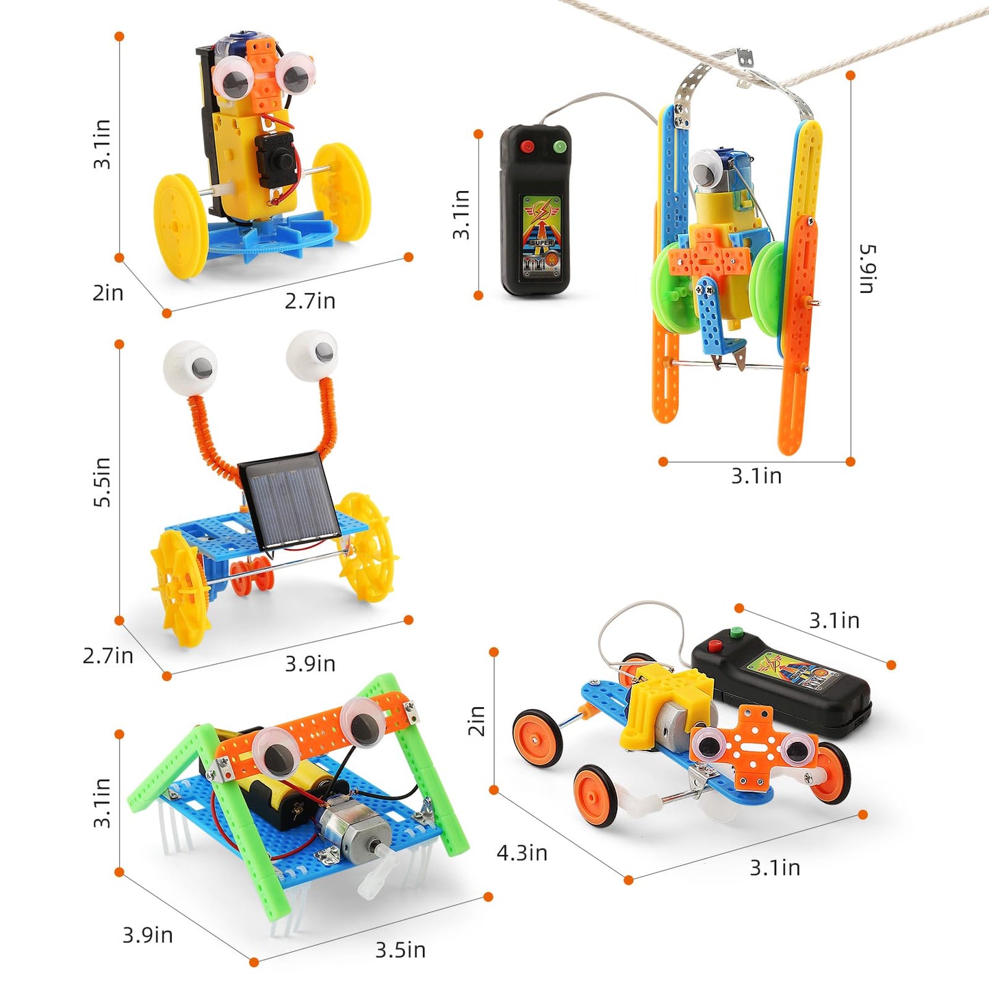 STEM Toys for Ages 8-13, Boys Crafts Robotics Science Kits for Kids Age 8-12, Robot Building Kit for Kids 8-10, Experiments Activities, Engineering STEM Toys 7+ 6 7 8 9 10 11 12 + Year Old Gifts