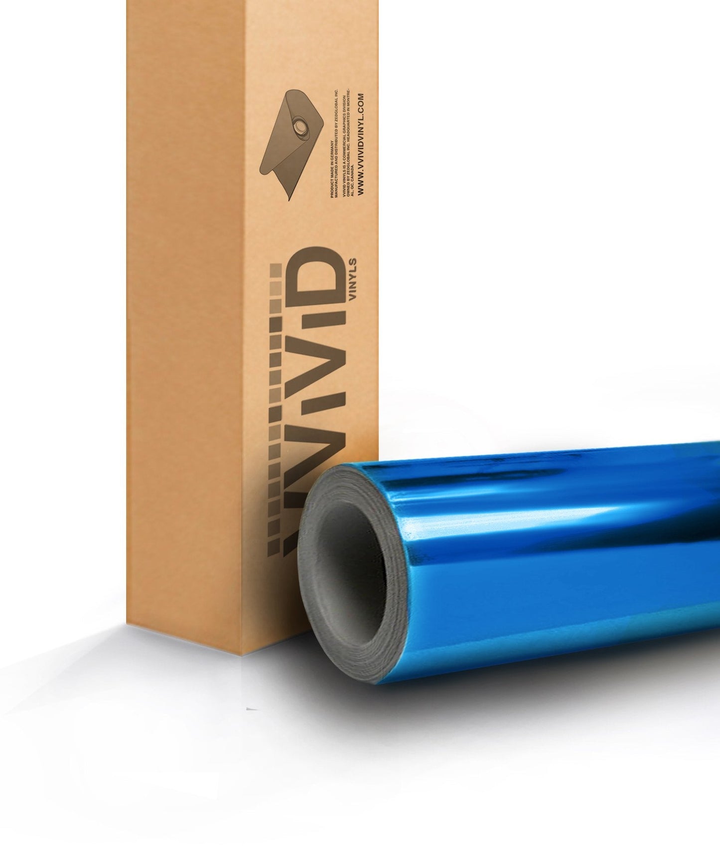 VViViD Blue Chrome Car Wrap Vinyl with Air-Free Channels (50ft x 5ft)