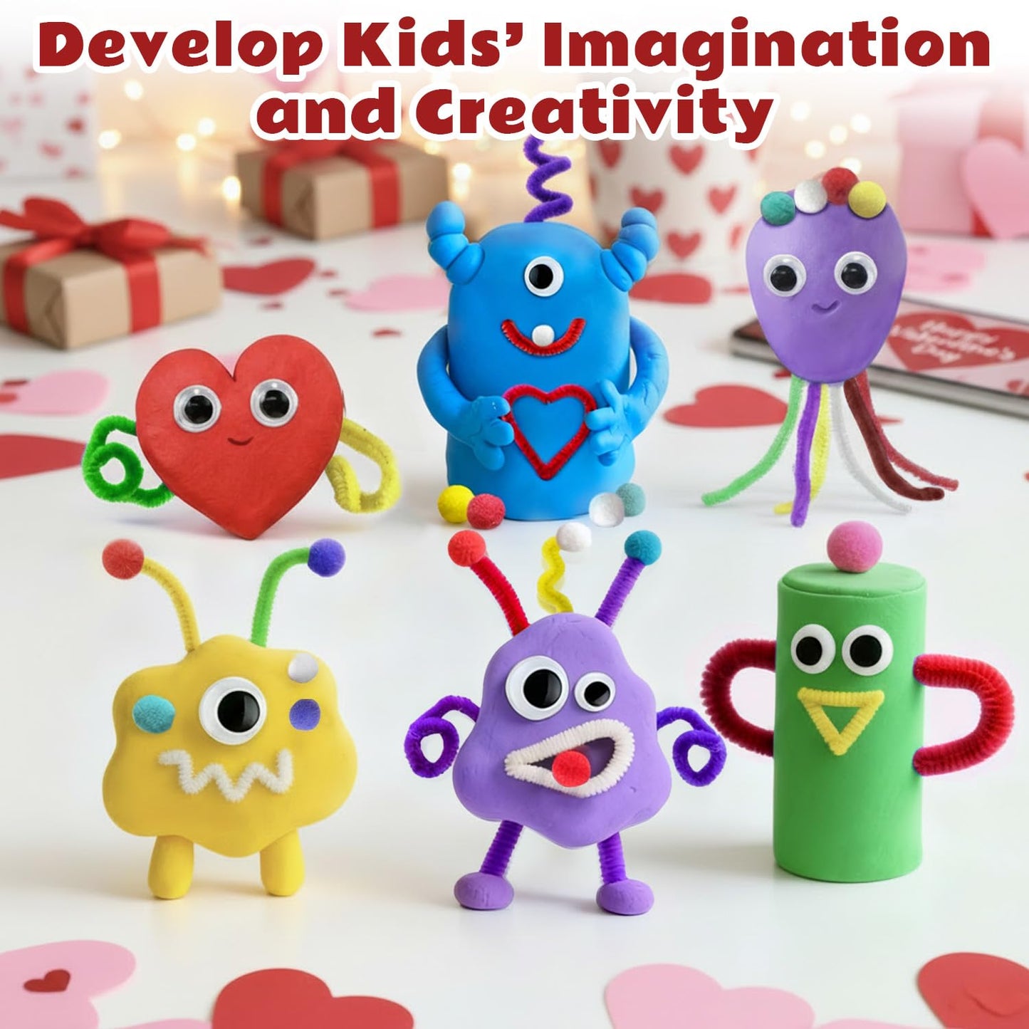 DIY Air Dry Clay Kit Party Favors for Kids-Pack of 1.05-Ounce Modeling Clay Crafts for Kids Ages 3+ Gifts Toys for Girls Boys Birthday Easter