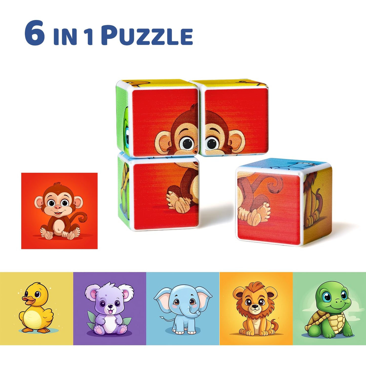 Magnetic Building Blocks & Magnetic Puzzle Toys for Toddlers, Large Building Blocks Cubes 1.65 Inches, Sensory & Montessori Toys for Boys & Girls 1 2 3 Years Old(28pcs)