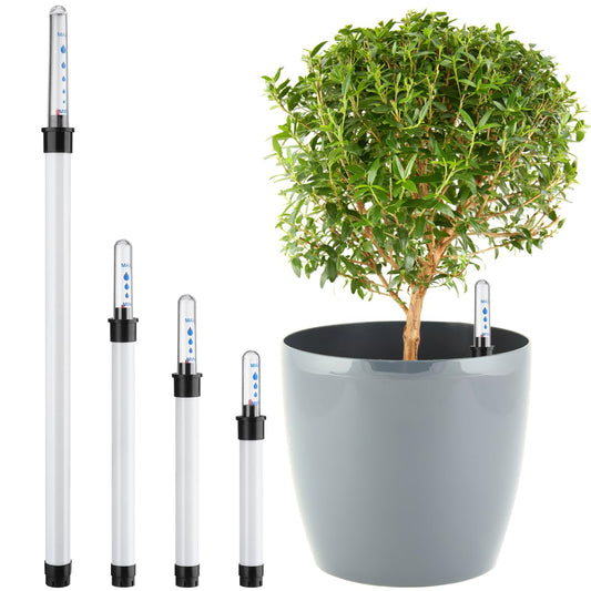 Plant Water Level Indicator, 4Pcs Float Buoy Gauge Display Moisture Meter for Indoor Houseplant Pot Hydroponics Orchid Watering Shortage Reminder (4 Sizes: 3.7" + 4.8" + 5.8" + 10.2")