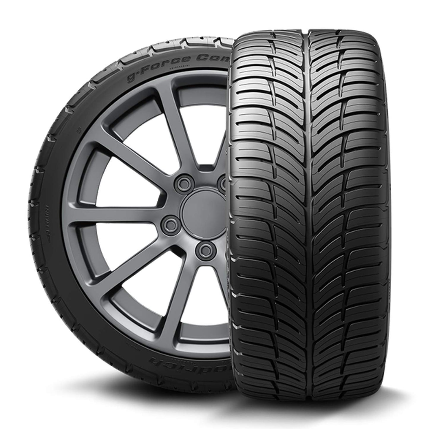 BFGoodrich G-Force Comp-2 A/S Plus All-Season Radial Car Tire for Ultra-High Performance, 225/45ZR17/XL 94W