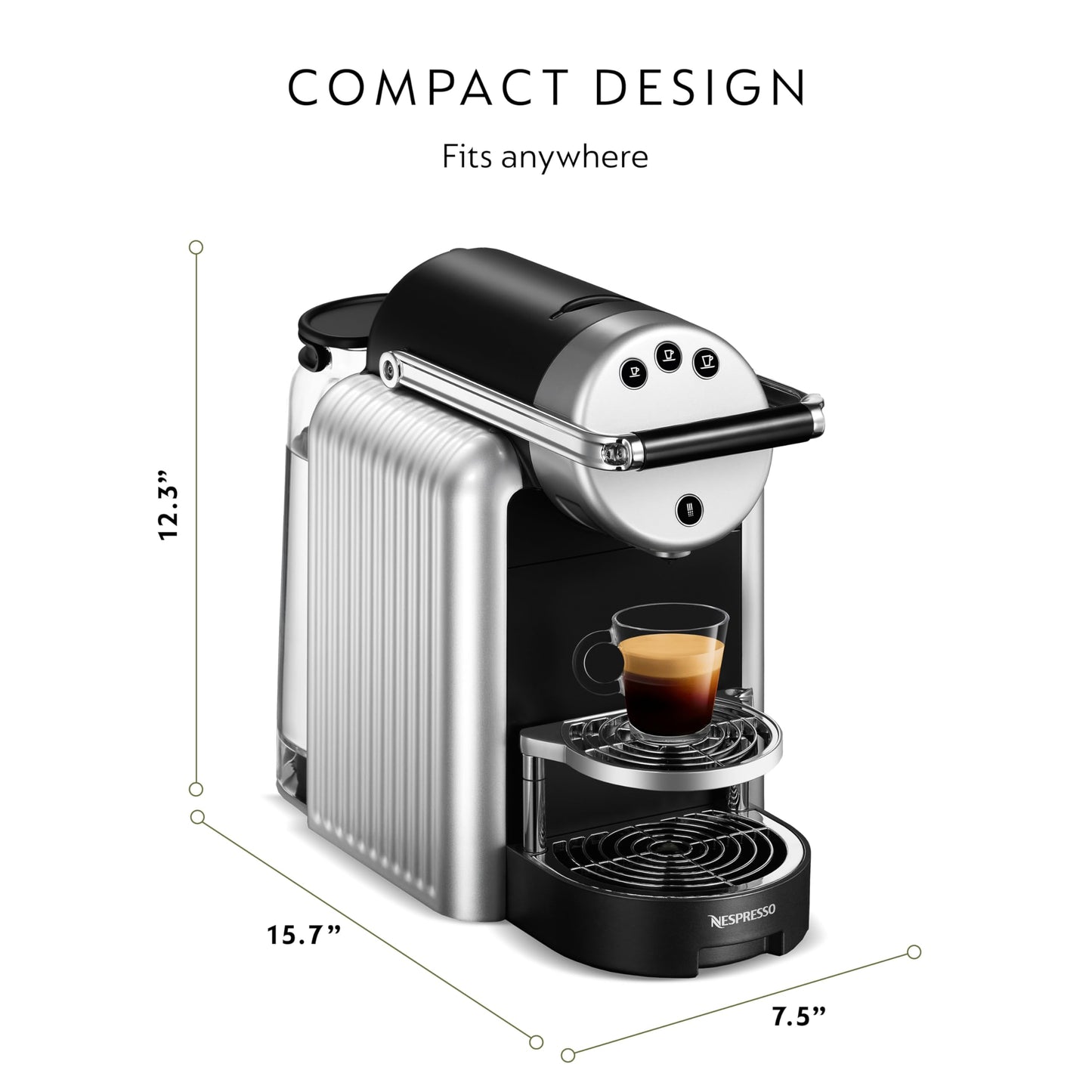 Nespresso Professional Machine Starter Bundle for Businesses, Zenius Professional Coffee Machine and Milk Frother