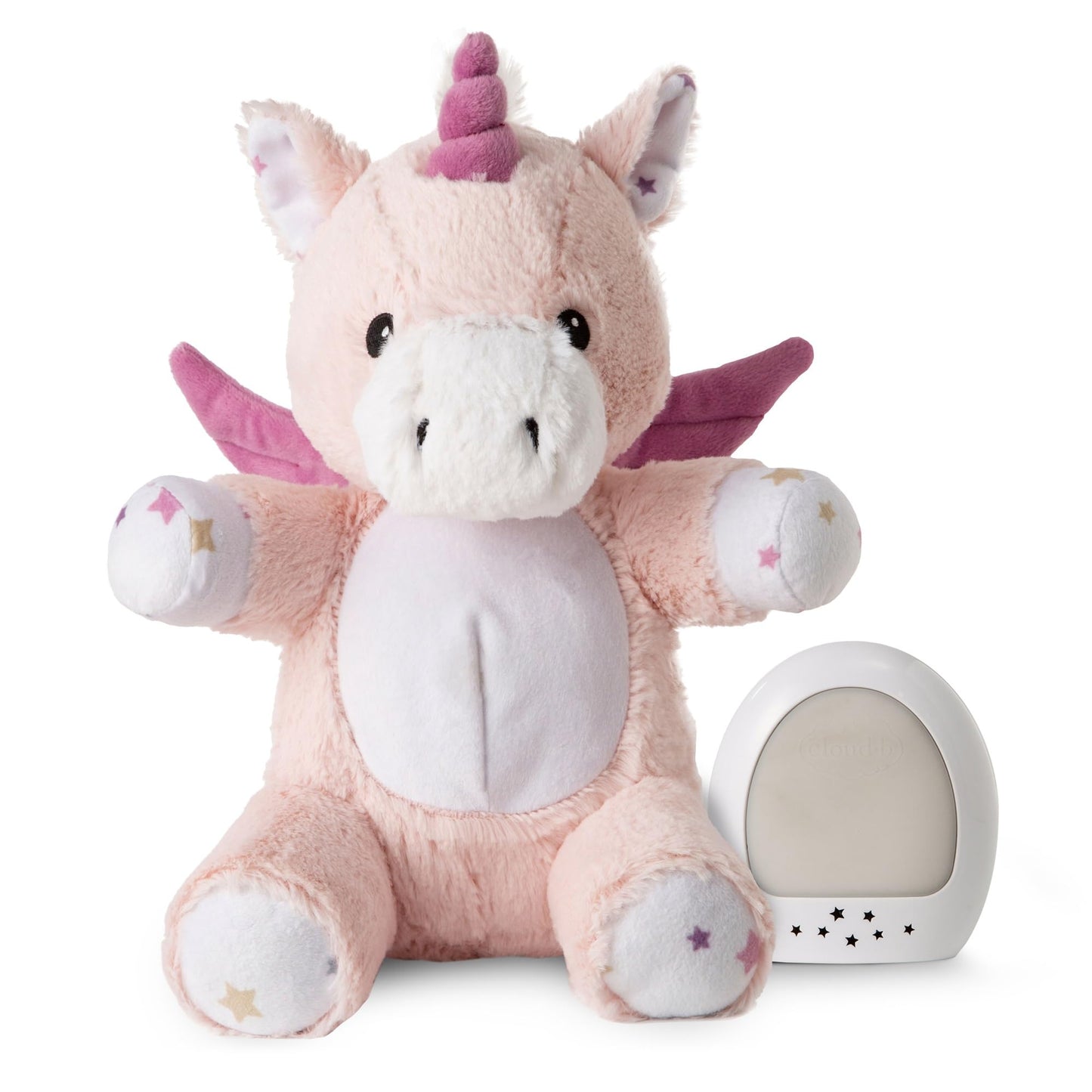 Cloud b Lily the Unicorn: Portable Baby Sound Machine & White Noise Soother. 8 Calming Lullabies & Nature Sounds. Travel-Ready Infant Sleep Aid & Nursery Registry Essential