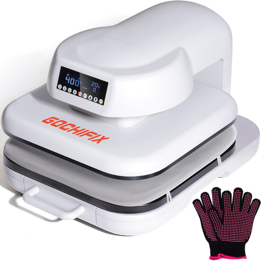 Heat Press Machine for T Shirts, 15"x15" Auto Shirt Press Machine w/ 4 Memory Modes, 15 Mins Auto-Off, Precise Temp/Timer Control, Fast Even Heat for Sublimation, HTV, Heat Transfer Projects