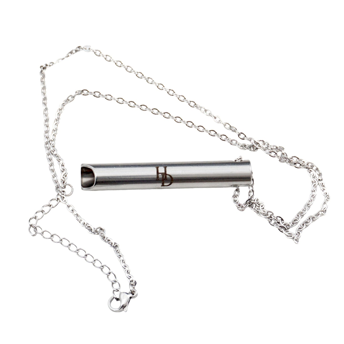 Hampton Distribution Anxiety Breathe Easy Necklace, Breathing Necklace for Stress & Anxiety Relief, Stainless Steel Anxiety Necklace, Breathe Free