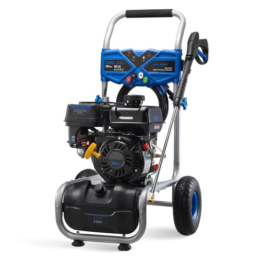 Hushlight Gas Pressure Washer, 3500 PSI 2.3 GPM Power Washer with 209CC Engine, 4 Quick-Connect Nozzles, 25FT Hose, 3L Soap Tank, High Pressure Washer for Car, Driveway, Fence, Patio, Home Cleaning