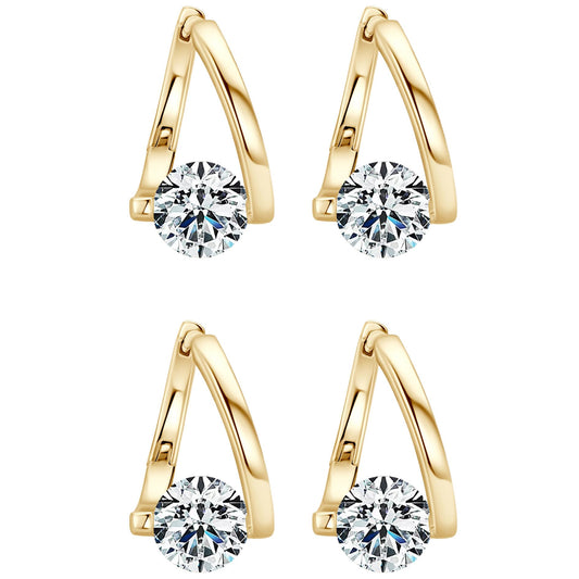 Lymphvity Germanium Earrings(2 Pairs Gold)
