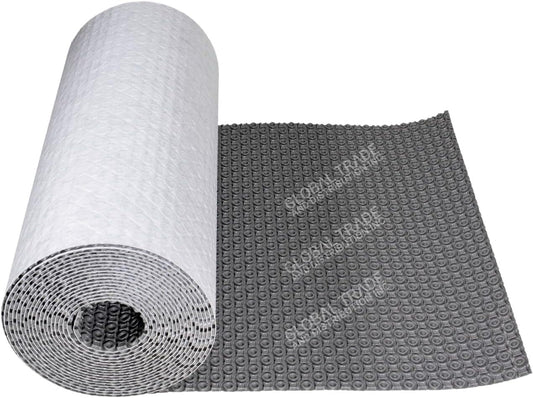 SunTouch HeatMatrix Uncoupling Anti-Fracture Membrane Mat with One-Ply Non-Woven Fleece for WarmWire Heating Wire System Installation, 161 Sq Ft, Gray, Vapor Management, Crack Isolation, Waterproofing