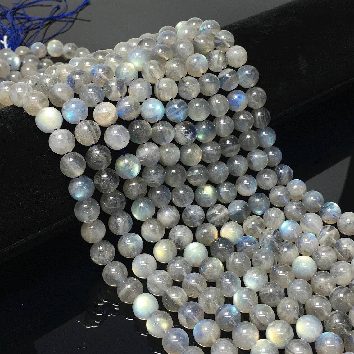 100pcs 8mm Labradorite Beads Natural Gemstone Beads Round Loose Beads for Jewelry Making