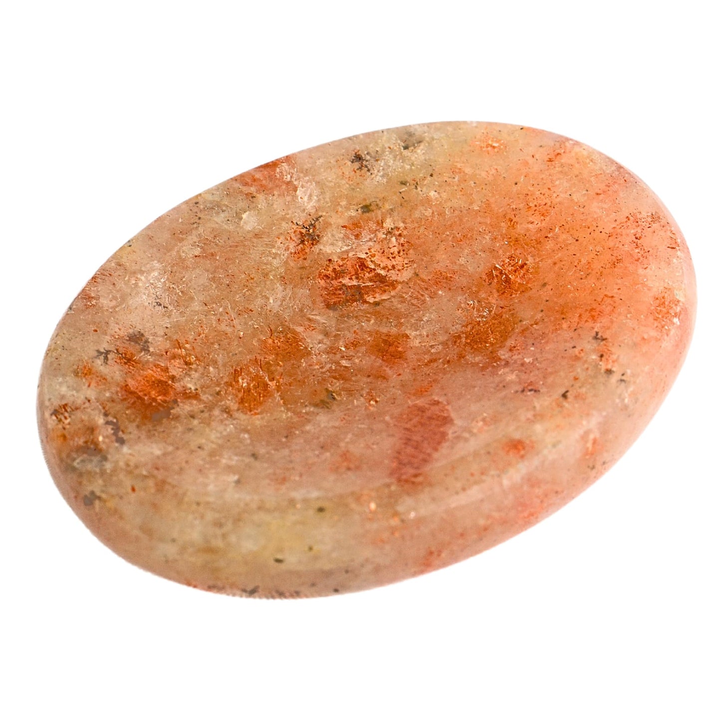 Anaya Agate Sunstone Worry Stones Certified Crystal Thumb Worry Stone for Anguish, Relaxing and Soothing Balance Stones for Meditation, Stress Relief Crystals and Healing Stones for Men, Women