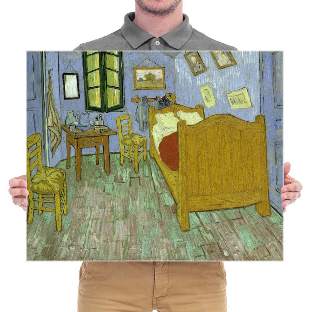 Wieco Art the Bedroom at Arles of Van Gogh Classic Canvas Prints Wall Art Famous Oil Paintings Reproduction for Bathroom Home Office Decorations Abstract Pictures Artwork for Wall Decor
