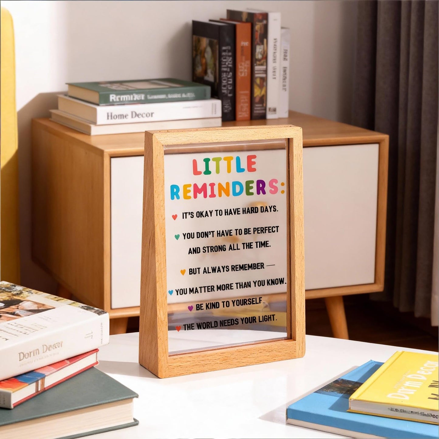 Motivational Gifts for Women - Encouragement Gifts for Women Motivational Quote Desk Sign, Positive Affirmation Office Decor, Coworker Gift, Desk Accessories, Home & Office Decoration