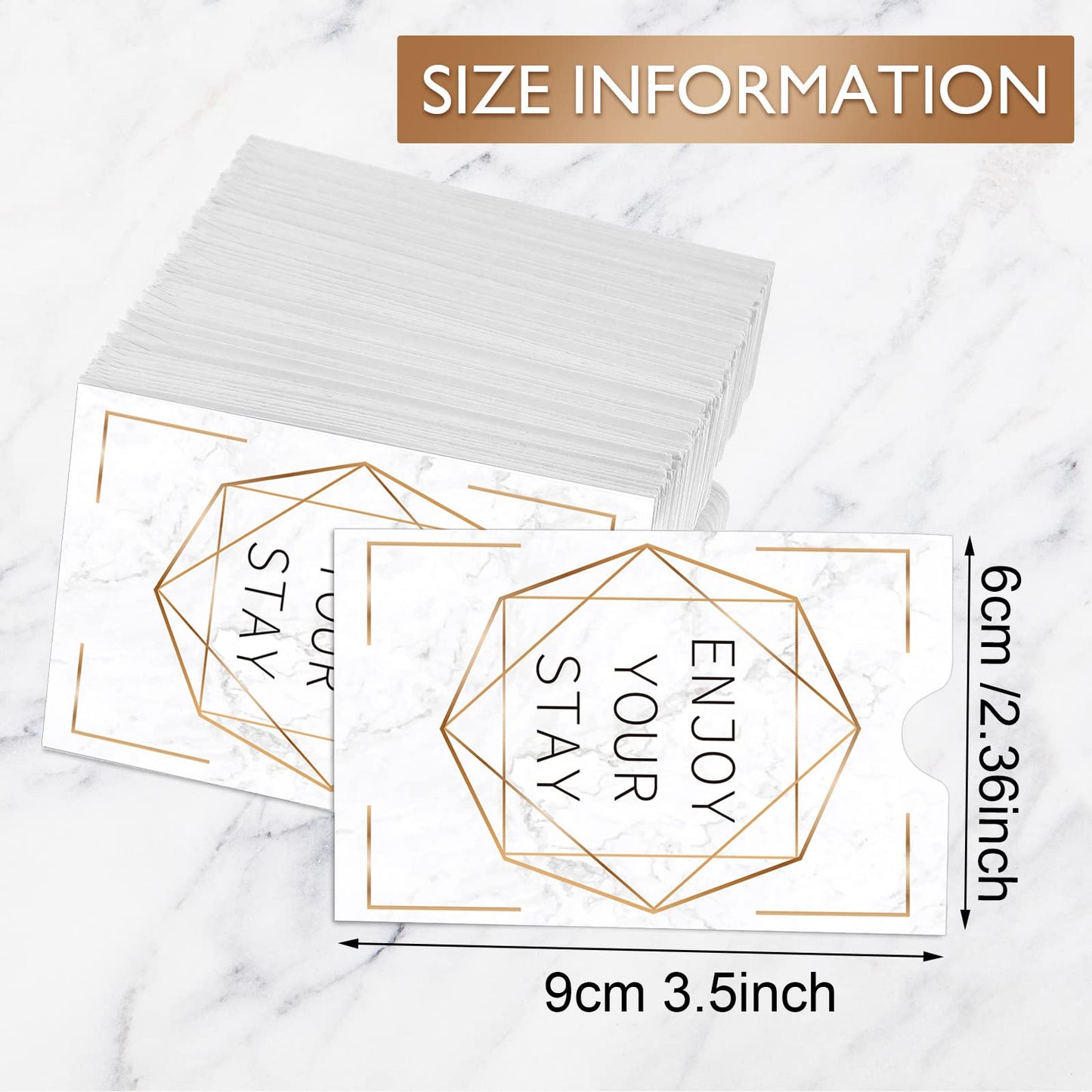 Qeeenar 2000 Pcs Envelopes Hotel Key Card Holder Sleeves Credit Sleeve Gift Holders Hotel Key Card Packet Keycard Envelope Sleeve for Business Office 2.4 x 3.5 Inch(Elegant)