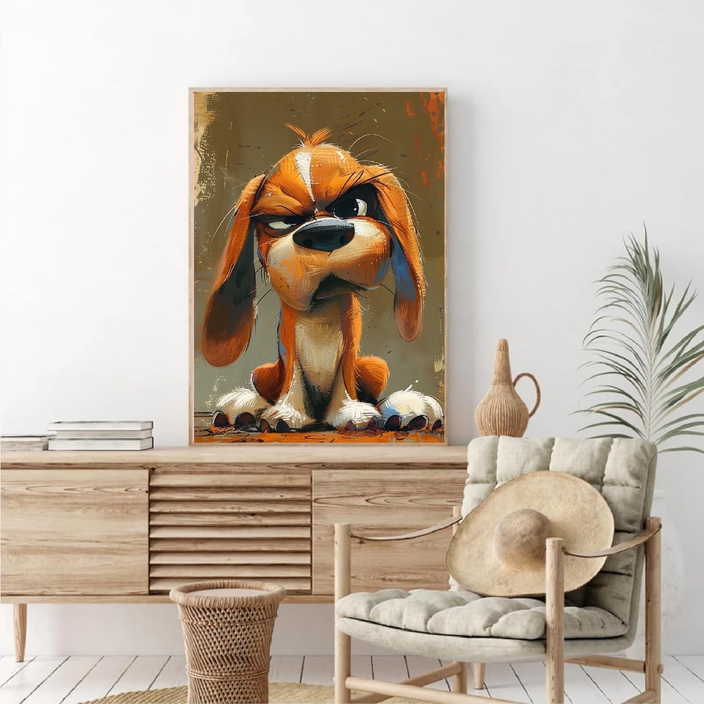 Canrichshop 6-Pack Animals Paint by Numbers Kit for Adults Frameless,Funny DIY Adult Oil Painting Kits on Canvas,Easy Acrylic Paint by Number Beginners for Home Decor 9.8x13.8 Inch