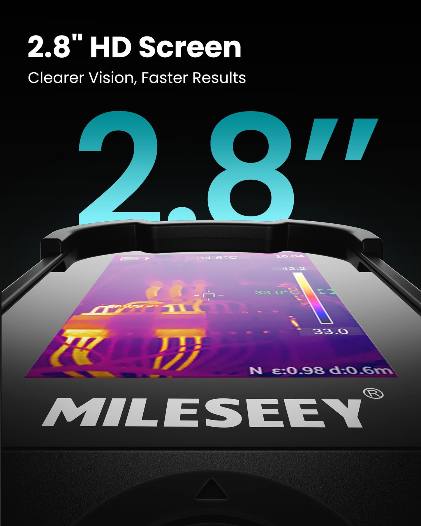 MiLESEEY TR20 Thermal Imaging Camera, 320 x 240 Resolution, 50Hz Refresh Rate, NETD ≤40mk, Portable Handheld Infrared Thermal Imaging Camera with Auto Hot/Cold Spot Tracking