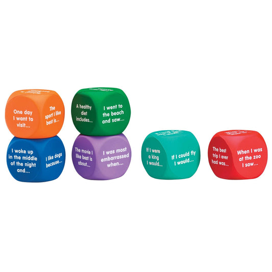 Learning Resources Writing Prompt Cubes, Writing Games, Classroom or Homeschool Supplies, Ages 6+
