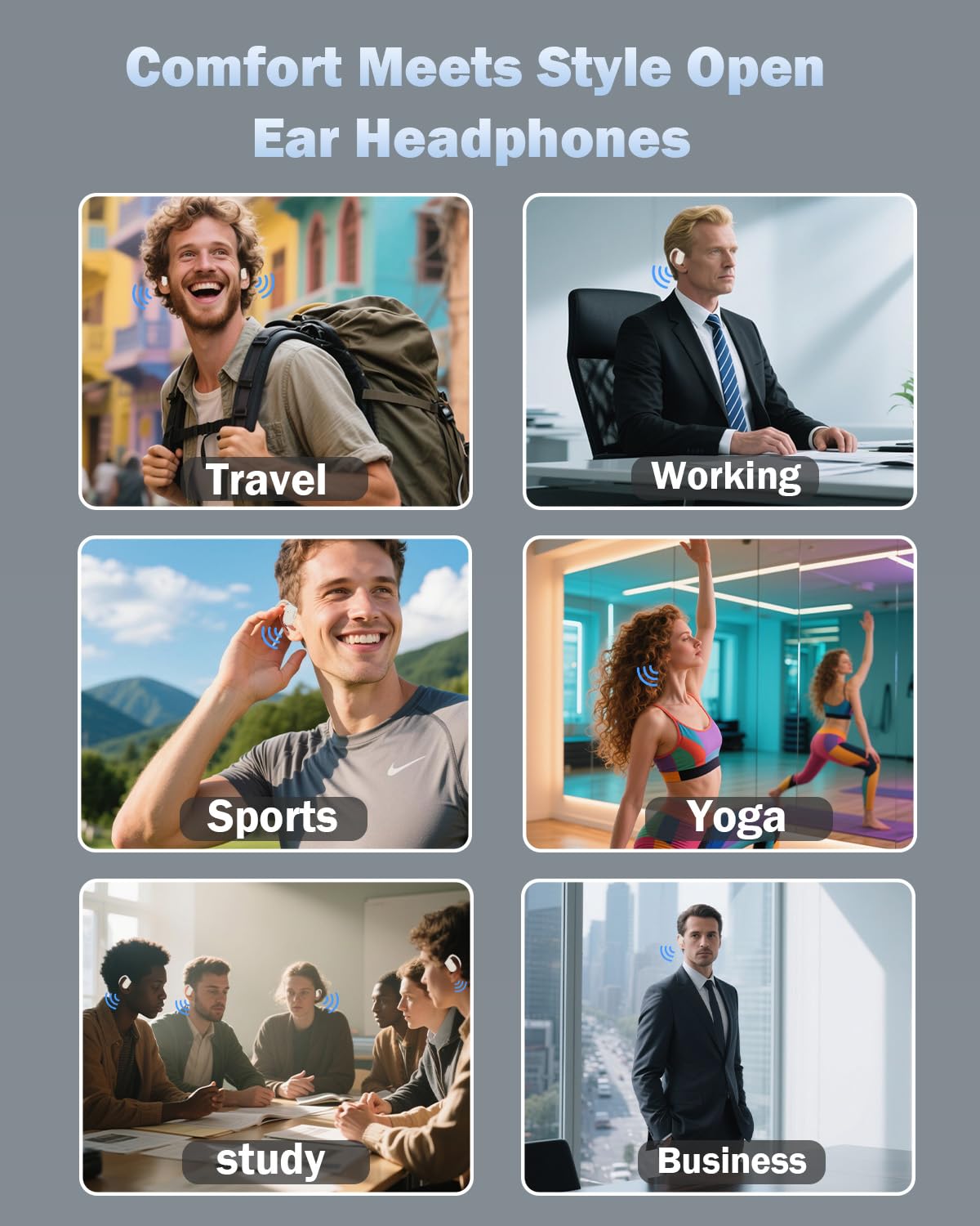 Wooask M9 Translation Earbuds, Translator Earbuds Two-Way for 144 Languages and 11 Offline Translation Packs, 3-in-1 Real-Time Translator for Travel Business Learning (Beige, Offline Version)