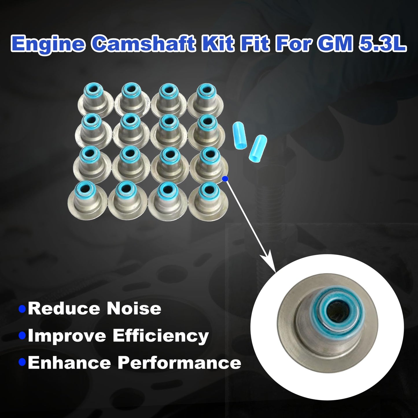 5.3 LS Sloppy Stage 2 Cam Low Lift Pushrods Lifters Kit Fit For GM Chevy LS LS1 LS2 LQ4 LQ9 Engine 4.8L 5.3L 5.7L 6.0L 6.2L V8 1999-2013