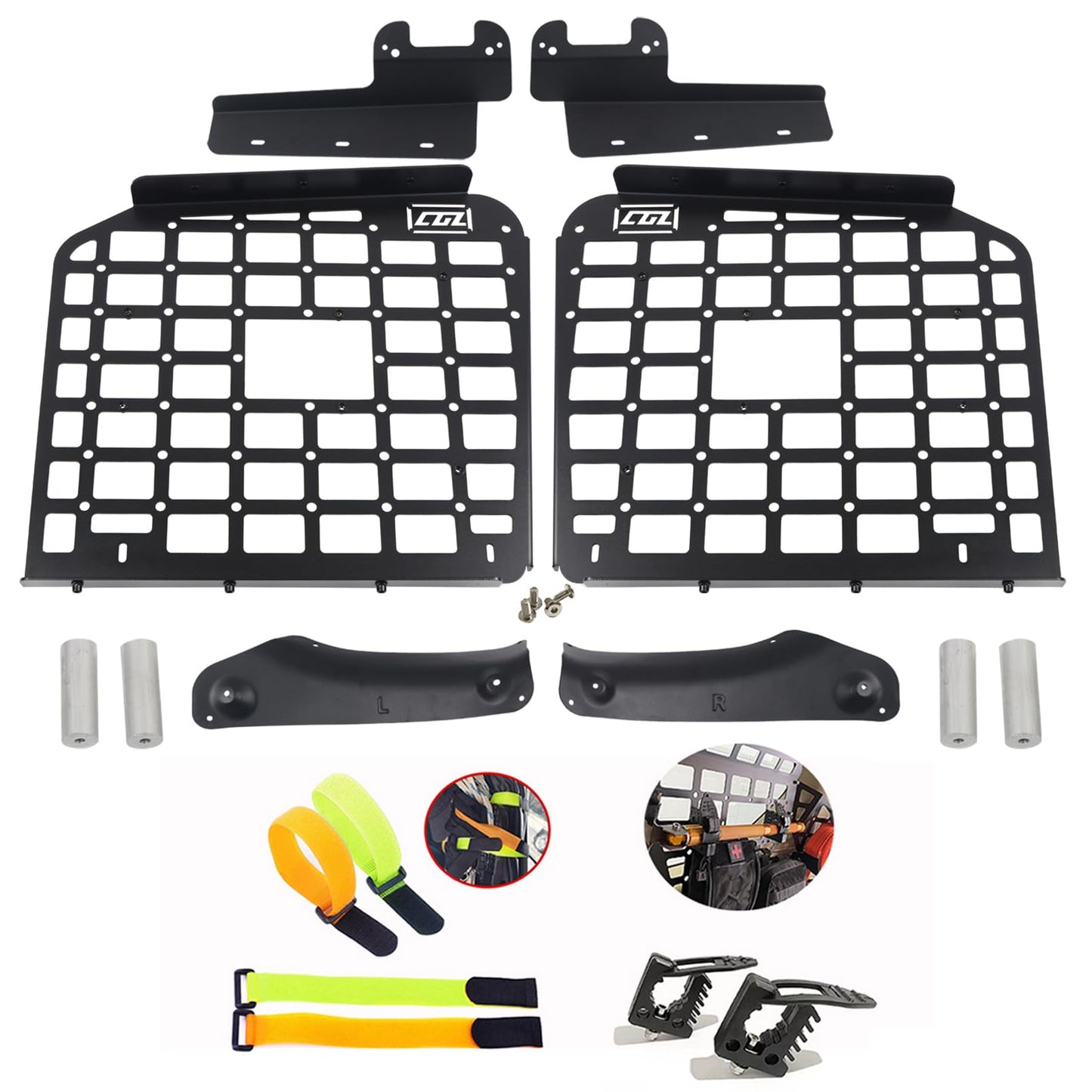 ITrims Trunk Organizer for Nissan Armada Patrol Y62 2017-2024 Car Accessories Cargo Rack Basket Interior Luggage Carrier Modular Storage Molle Panel Shelf Hanging Boards Kit (Side)